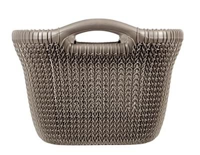 Curver Knit wasmand 40ltr bruin - thumbnail