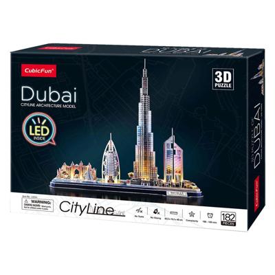 Cubic Fun 3d puzzel city line dubai met led verlichting