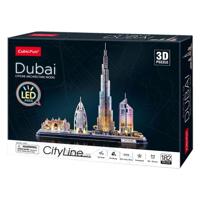 Cubic Fun 3d puzzel city line dubai met led verlichting - thumbnail