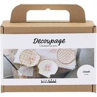 Creativ Company Mini hobbyset decoupage, mosselschelpen, lichtroze, 1 doos - thumbnail