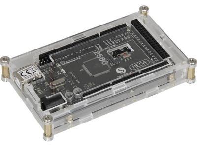Joy-it ARD_Mega-Case1 MC-behuizing Geschikt voor serie: Arduino Transparant
