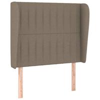Boxspring met matras stof taupe 100x200 cm - thumbnail