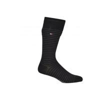 Tommy Hilfiger Men Small Stripe Sock Black 2-Pack-39/42 - thumbnail