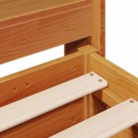 Bedframe zonder matras massief grenenhout wasbruin 180x200 cm - thumbnail