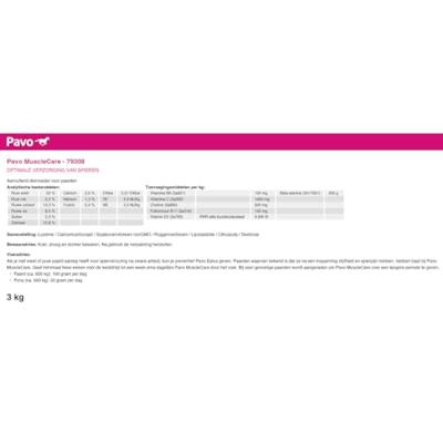 Pavo MuscleCare 3kg
