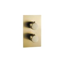 Fortifura Calvi Thermostatische Inbouwkraan - met inbouwdeel - Geborsteld Messing PVD (Goud) SW1159494 - thumbnail