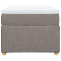 Boxspring met matras stof taupe 90x190 cm - thumbnail