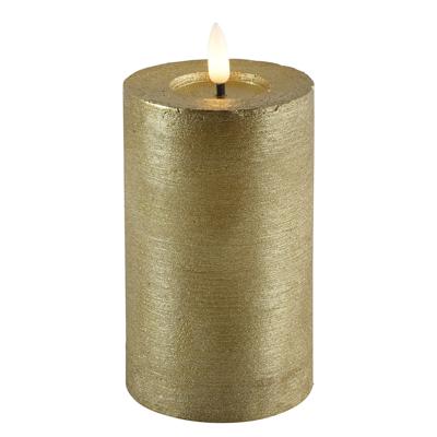 Led kaars Lyon D7,5 H 12.5 cm Goud