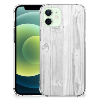 iPhone 12 Mini Stevig Telefoonhoesje White Wood iPhone 12 Mini Stevig Telefoonhoesje White Wood
