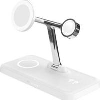 Targus HJ3004WHGL oplader voor mobiele apparatuur Hoofdtelefoons, Smartphone, Smartwatch Zilver, Wit - thumbnail