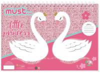 Must Sticker- En Kleurboek Zwaan 33 Cm Papier Roze 40 Pagina's - thumbnail