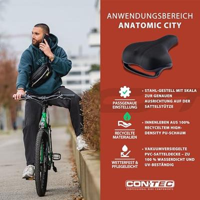 CONTEC sattel "anatomic" ct saddle anatomic 263 x 198mm