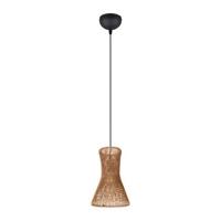 Trio Design hanglampBijou zwart met rotan Ø20cm - R31831026 - thumbnail
