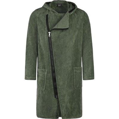 Cawo rits badjas voor heren - groen-xl