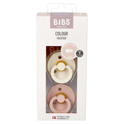 Bibs 1 Fopspeen Duo Ivory&blush
