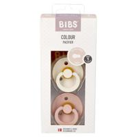 Bibs 1 Fopspeen Duo Ivory&blush - thumbnail