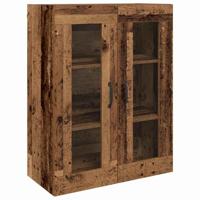 Hoge kast 2 pcs Oud hout Bewerkt hout - thumbnail