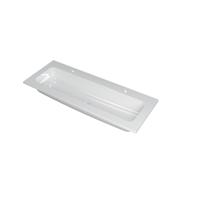 INK Faktor Wastafel Polystone Centraal met 2 Kraangaten - 1200x450x15 mm - Glans Wit - thumbnail