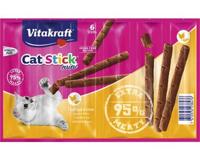 Vitakraft Catstick Classic met gevogelte & lever kattensnack 2 x 6 sticks - thumbnail