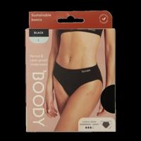 Boody Menstruatieondergoed bikinislip zwart normaal L 1 Stuks - thumbnail