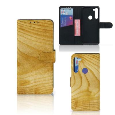 Motorola G8 Power | Book Style Case | Licht Hout