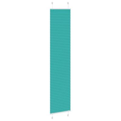VidaXL Plissé rolgordijn 45x200 cm stofbreedte 44,4 cm petrol groen