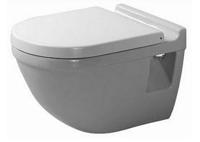 Duravit Starck 3 wandcloset 54cm met spoelrand diepspoel wit 2225090000 - thumbnail