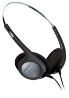 Philips LFH2236 Stereo hoofdtelefoon voor dicteer- en afspeelapparaten met 3,5 mm jackplug, oorkussens, zwart/zilver, 170 mm × 135 mm × 50 mm - thumbnail