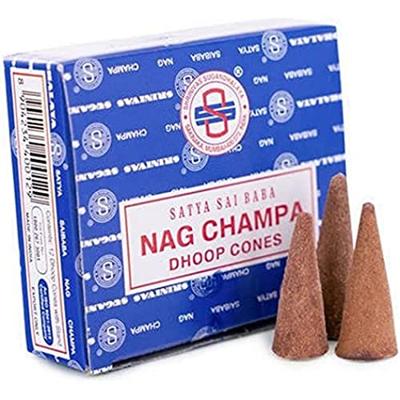 01431 Nag Champa Dhoop - Satya Sai Baba Wierook Kegels