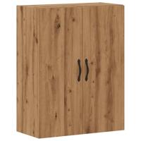 Wandkast 69,5x34x90 cm bewerkt hout artisanaal eikenkleurig - thumbnail