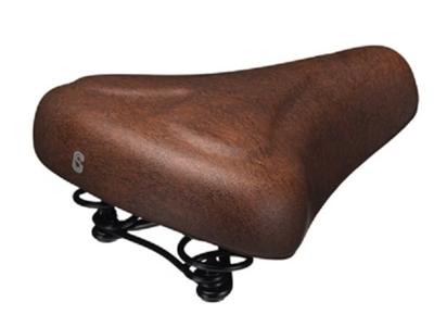 Selle Comfort zadel 261 hartje bruin met strop kaart