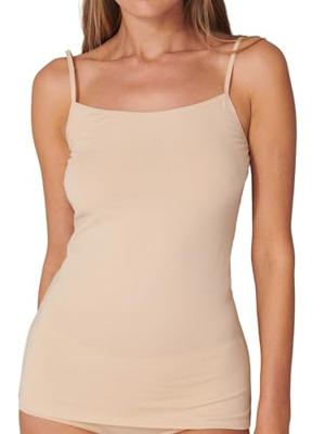 2-Pack dames spaghetti hemdjes - Organic 95/5 - Basics - Dames singlets met spaghetti bandjes - Biologisch katoen