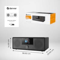 Denver MIR-270B Internetradio met CD-speler Internet, DAB+, VHF (FM) AUX, Bluetooth, CD, USB, WiFi, Internetradio Zwart - thumbnail
