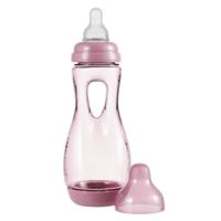 Difrax Easy Grip Bottle 6+ Months Raspberry - thumbnail