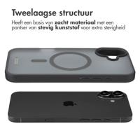Accezz Rugged Frosted met MagSafe voor Apple iPhone 16 Plus Telefoonhoesje Zwart - thumbnail