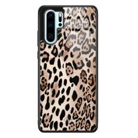 Huawei P30 Pro glazen hardcase - Golden wildcat - thumbnail