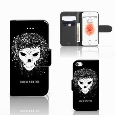 Telefoonhoesje met Naam Apple iPhone 5 | 5s | SE Skull Hair
