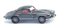 Wiking 0230 02 H0 Auto Mercedes Benz 300 SL Coupé, ijzergrijs - thumbnail