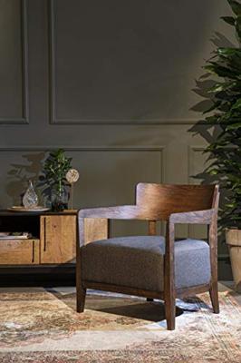 Dutchbone Fauteuil 'Duran', kleur Grijs Dutchbone Fauteuil 'Duran', kleur Grijs