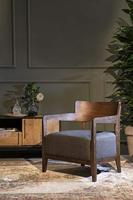 Dutchbone Fauteuil 'Duran', kleur Grijs - thumbnail
