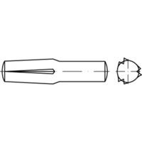 TOOLCRAFT TO-5437980 Gekerfde conische geleidepen 12 mm Staal 25 stuk(s) - thumbnail