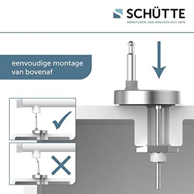 Schutte Duroplast WC-bril STONE PYRAMID met soft-close en quick-release
 82380
