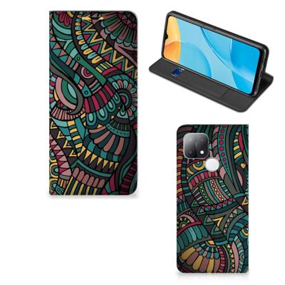 OPPO A15 | Hoesje met Magneet | Aztec OPPO A15 | Hoesje met Magneet | Aztec