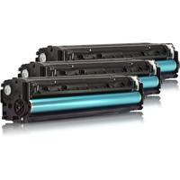 KMP Toner vervangt HP 131A, CF211A, CF212A, CF213A Compatibel Combipack Cyaan, Magenta, Geel 1800 bladzijden H-T171CMY 1236,0030 - thumbnail