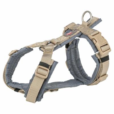TRIXIE HONDENTUIG PREMIUM TREKKING ZAND TAUPE / GRAFIET GRIJS 70-85X2,5 CM TRIXIE HONDENTUIG PREMIUM TREKKING ZAND TAUPE / GRAFIET GRIJS 70-85X2,5 CM