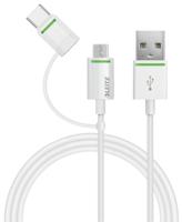 LEITZ USB-naar-USB-C kabel (met micro-USB-adapter) - 63420001 - thumbnail