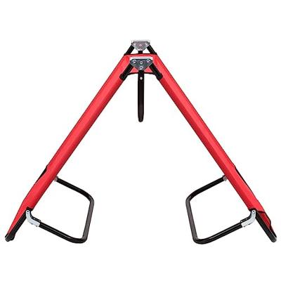 Ligbed inklapbaar staal rood