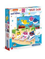 Nickelodeon legpuzzel Baby Shark 2 in 1 karton 40 stukjes - thumbnail