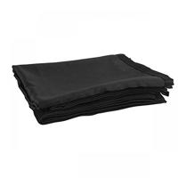 Wentex Pipe and drape doek 330x300cm medium gloss zwart geplooid - thumbnail