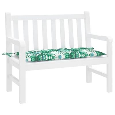 VidaXL Tuinbankkussen 110x50x7 cm oxford stof bladpatroon